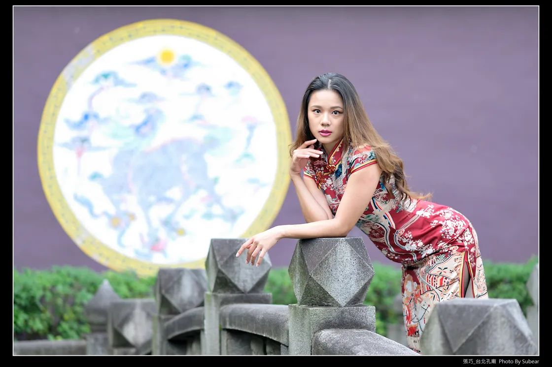 [Mzsock] NO.098 Zhang Qiao cheongsam black silk high heels beautiful legs street photography#[54P]-14